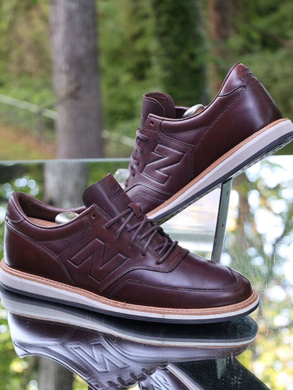 New Balance 1100 Brown leather Oxford